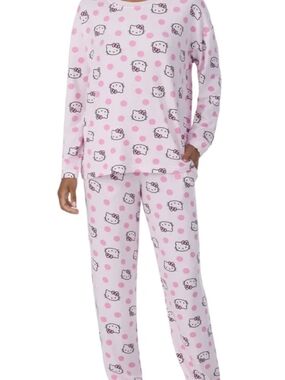 Hello Kitty Light Pink Polka Dot Pajama Set